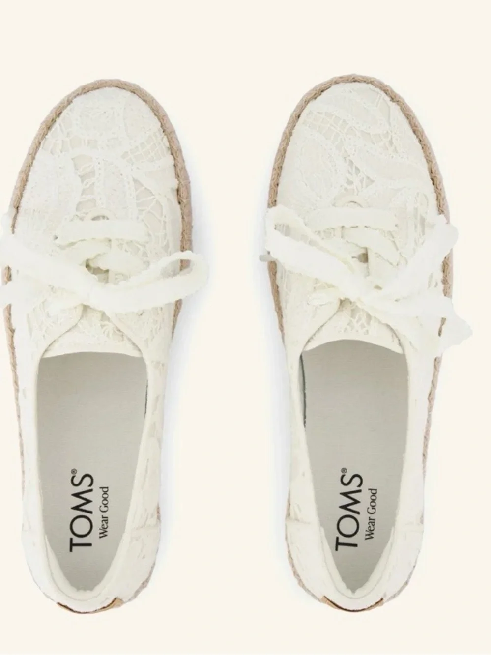 Tom’s Valencia Lace-Up Platform Espadrille
